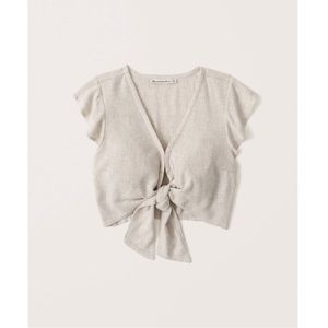 Abercrombie linen set in cream